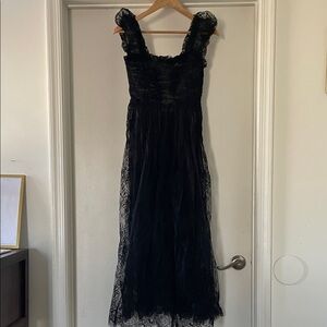 NWT Doen Pamelina Black Lace Dress
